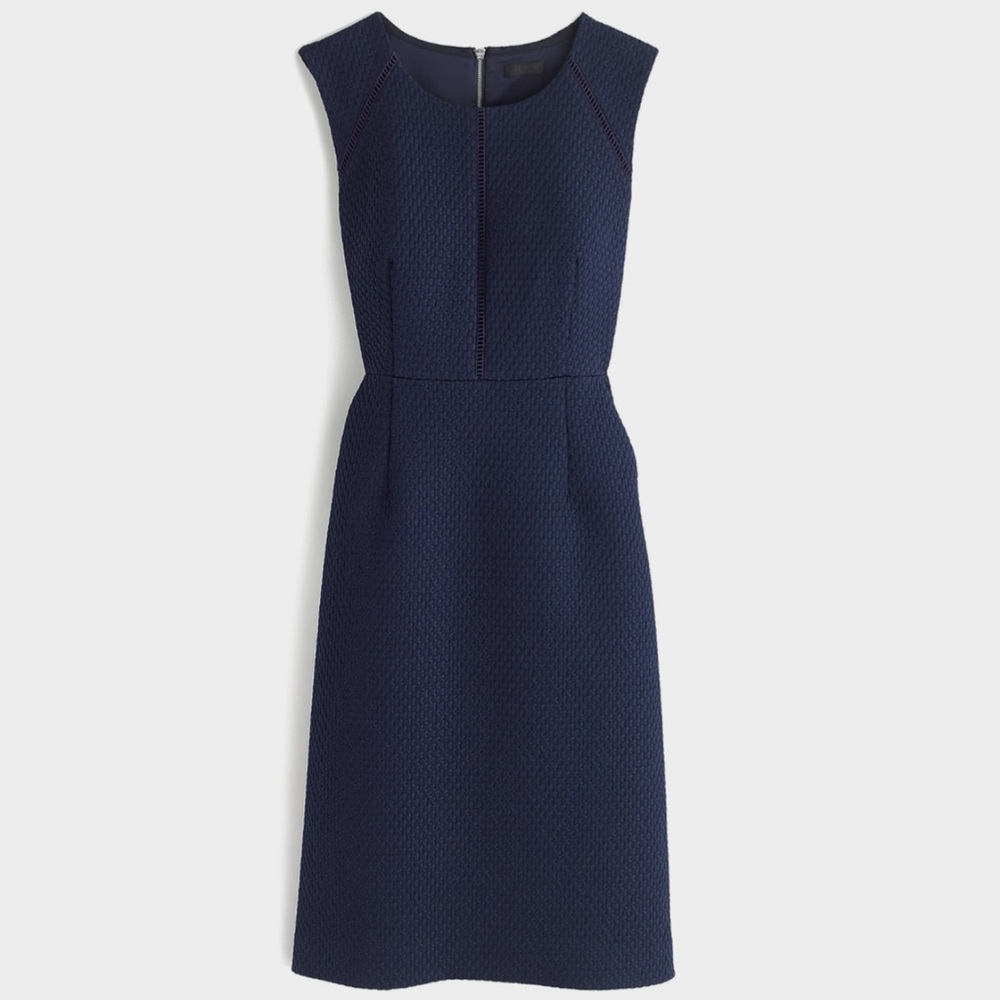 J. Crew Portfolio Dress - Sheath Midi Crew Neck Sleeveless